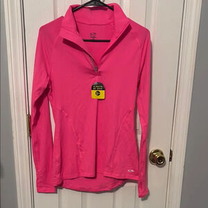 Champion Women's Pink Quarter-Zip Top
